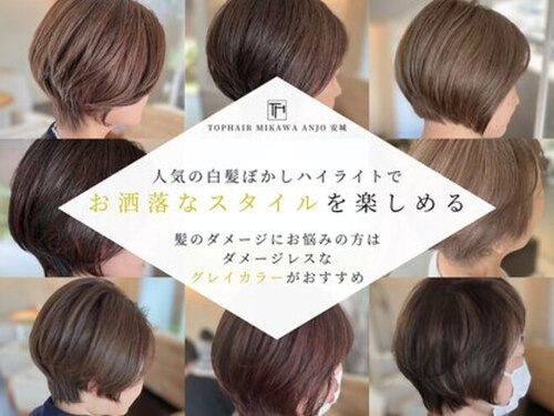 トップヘアー ミカワアンジョウ 安城(TOPHAIR MIKAWA ANJO)(愛知県安城市三河安城本町2-7-2)