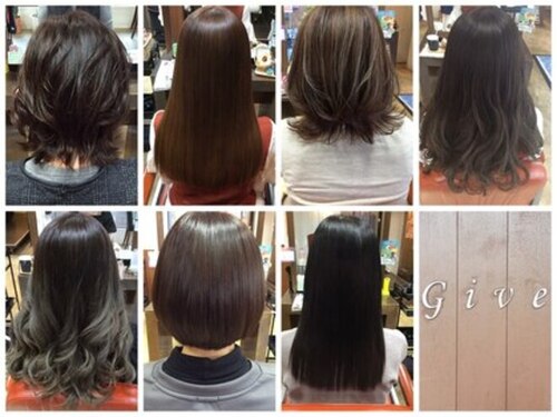 ヘアー ステージ ギヴ HAIR STAGE Give 弁天町店(大阪府大阪市港区南市岡3-11-2 エレガンスシェルパート2-1F)