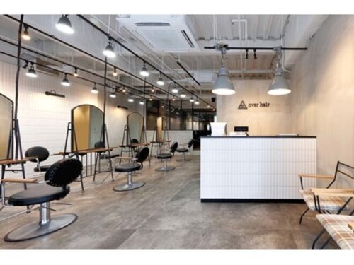 オーバーヘアー 枚方店(over hair)(大阪府枚方市新町1-2-10 テイクスリー1F 3101)