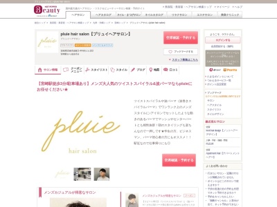 プリュイヘアサロン(pluie hair salon)(宮崎県宮崎市錦町2-4中村ビル103)